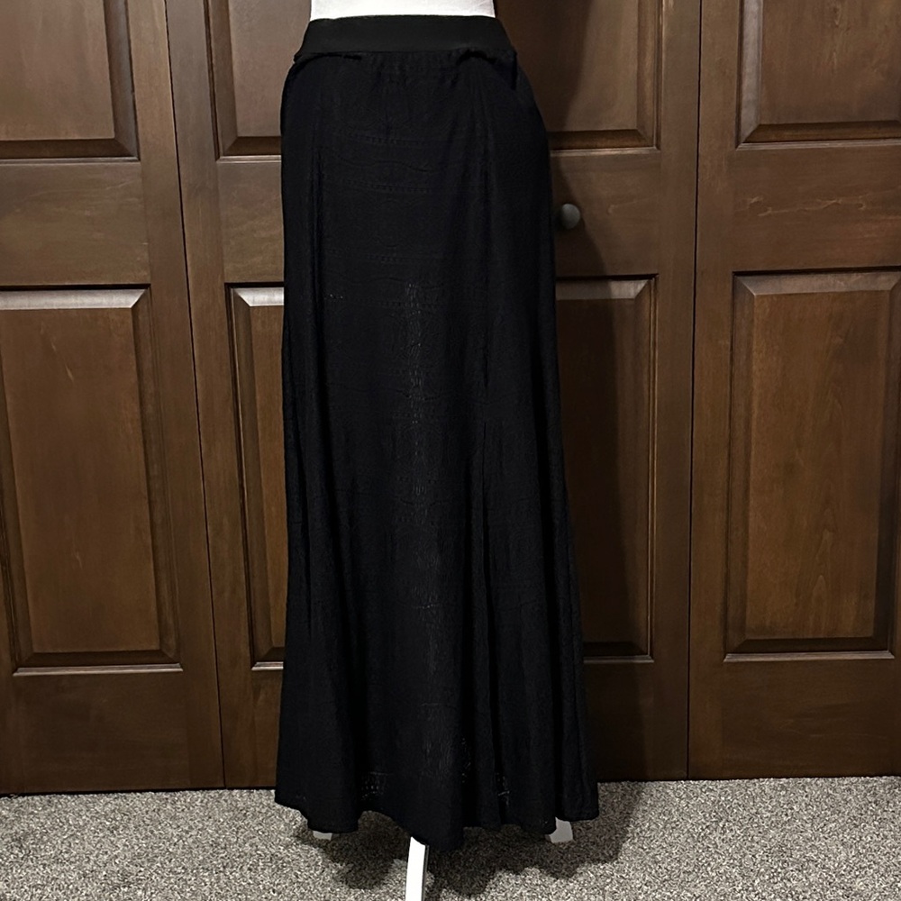Idyllwind Classic Black Lace Maxi Skirt